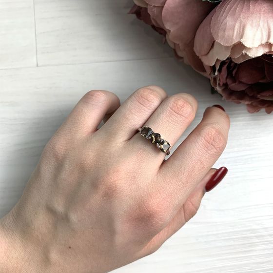 Серебряное кольцо с раухтопазом (дымчатым кварцем) 1.417ct