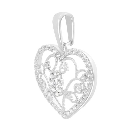 Золотая подвеска с фианитами 0.52ct