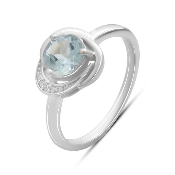 Серебряное кольцо с топазом 1.486ct