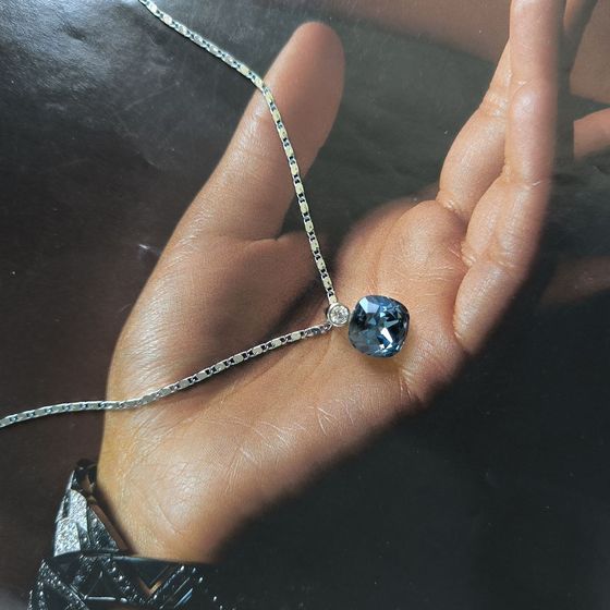 Серебряная подвеска с фианитами