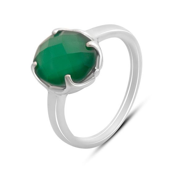Серебряное кольцо с агатом 4.067ct