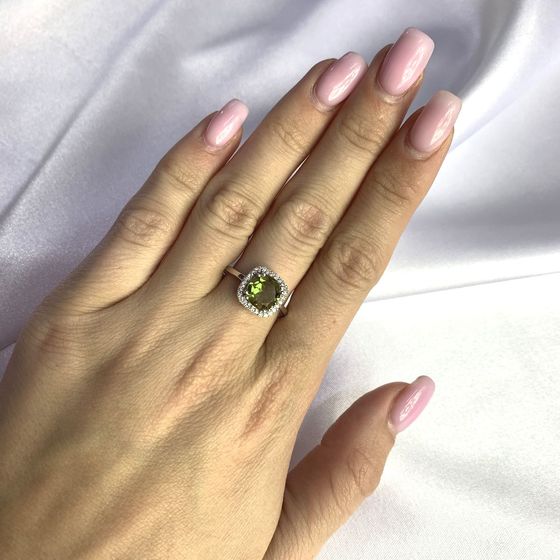 Серебряное кольцо с султанитом 2.153ct