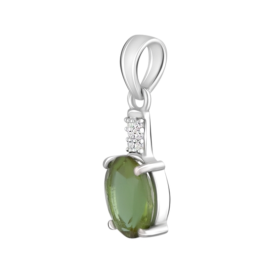Серебряная подвеска с султанитом 2.509ct