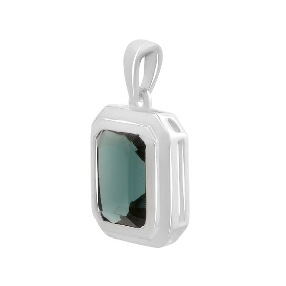 Серебряная подвеска с топазом Лондон Блю 2.95ct