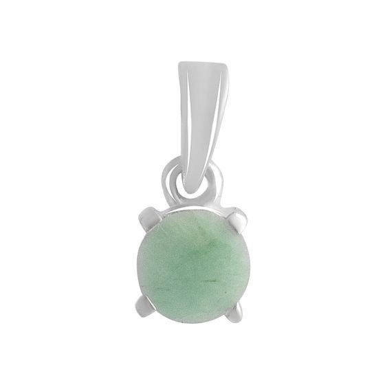 Серебряная подвеска с изумрудом 0.438ct