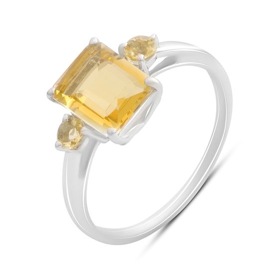 Серебряное кольцо с цитрином nano 1.883ct