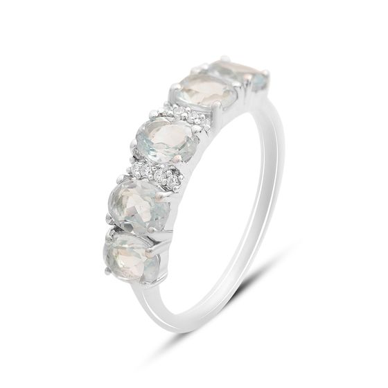 Серебряное кольцо с топазом