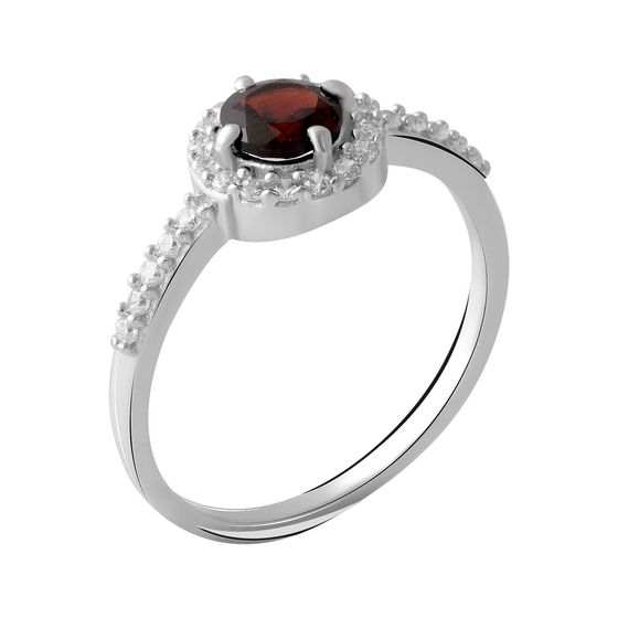 Серебряное кольцо с гранатом 0.957ct