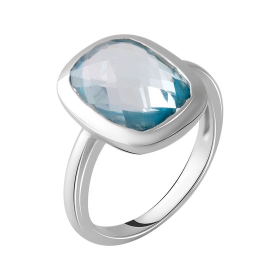 Серебряное кольцо с топазом 7.258ct