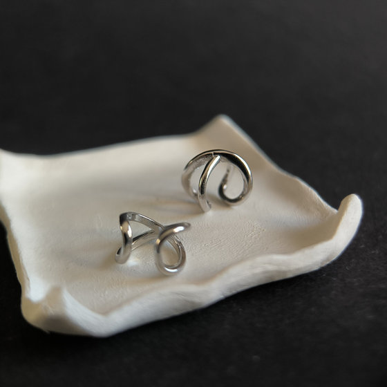 Серебряные серьги без камней