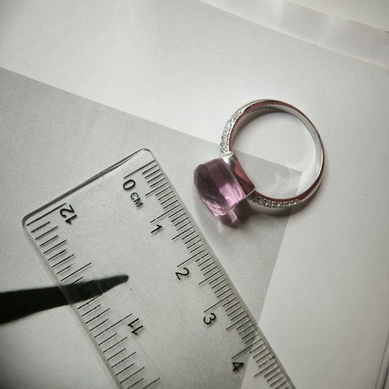 Серебряное кольцо с фианитами