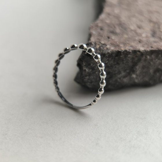 Серебряное кольцо без камней