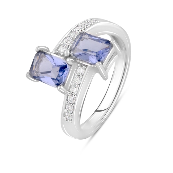 Серебряное кольцо с танзанитом nano 1.748ct