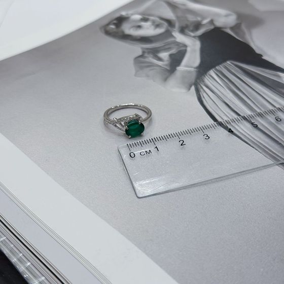 Серебряное кольцо с агатом 1.367ct