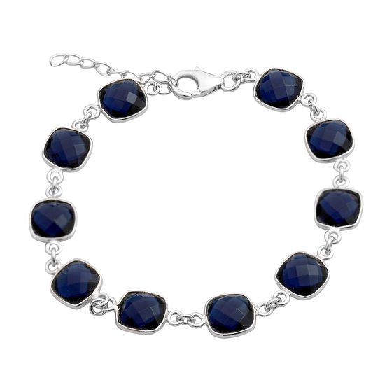 Серебряный браслет с сапфиром nano 23ct