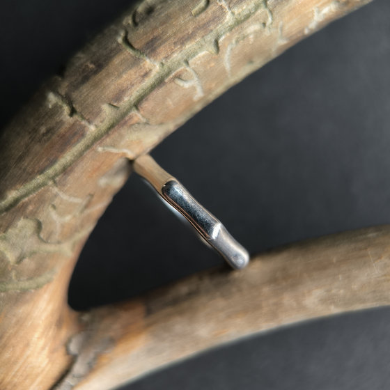 Серебряное кольцо без камней