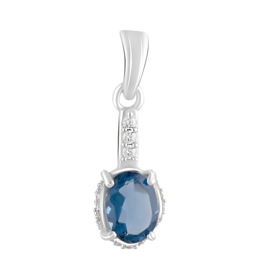 Серебряная подвеска с танзанитом nano 1.065ct