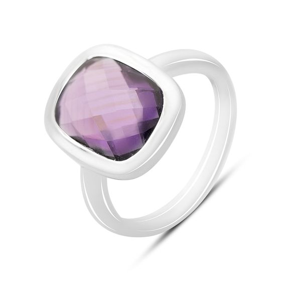 Серебряное кольцо с аметистом 5.413ct