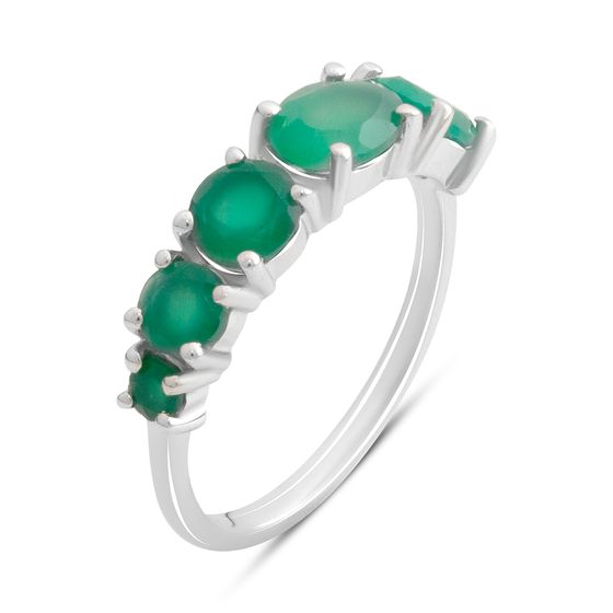 Серебряное кольцо с агатом 2.2ct