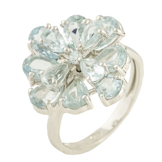 Серебряное кольцо с топазом 5.15ct