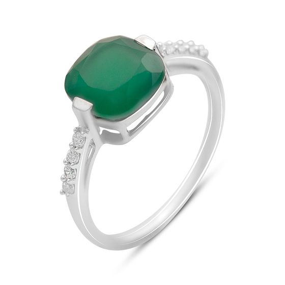 Серебряное кольцо с агатом