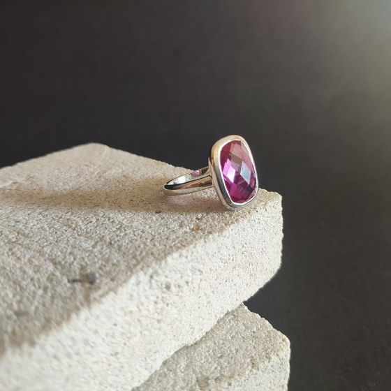 Серебряное кольцо с александритом 8.6ct