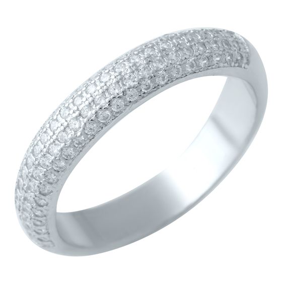 Серебряное кольцо с фианитами