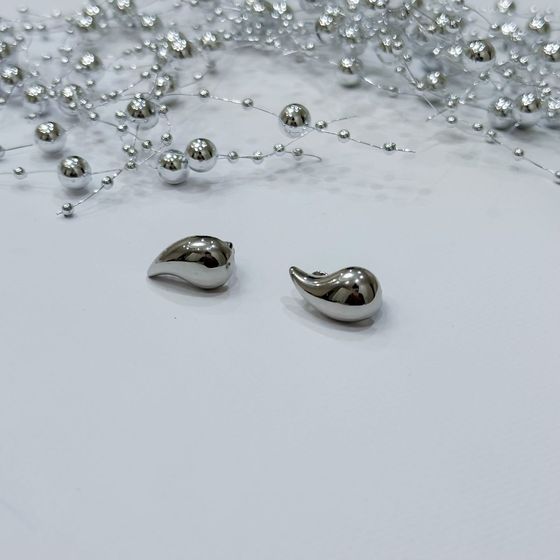 Серебряные серьги без камней