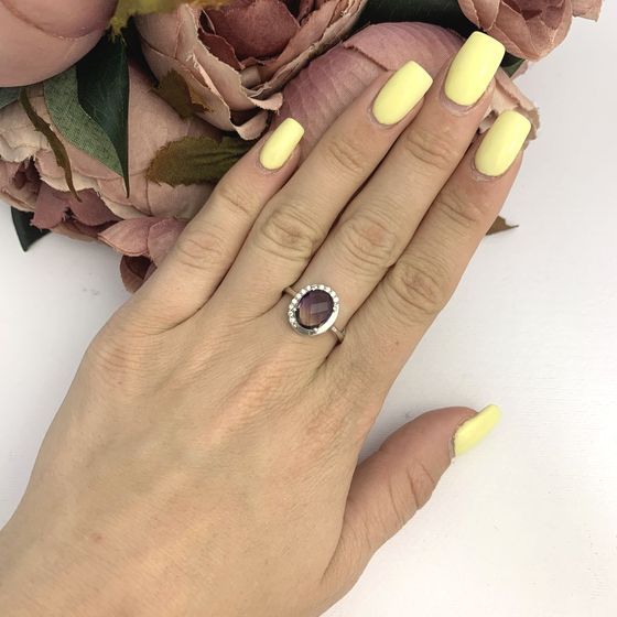 Серебряное кольцо с аметрином nano 0.6ct