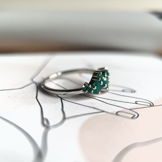 Серебряное кольцо с агатом 0.712ct