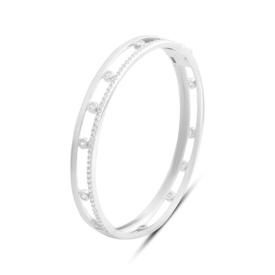 Серебряный браслет с фианитами