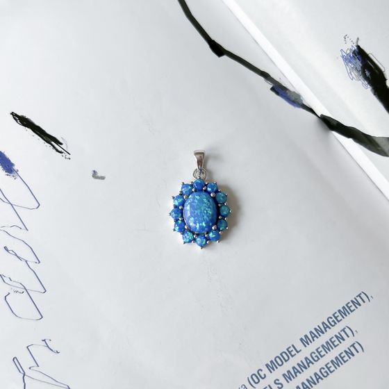 Серебряная подвеска с опалом 1.533ct