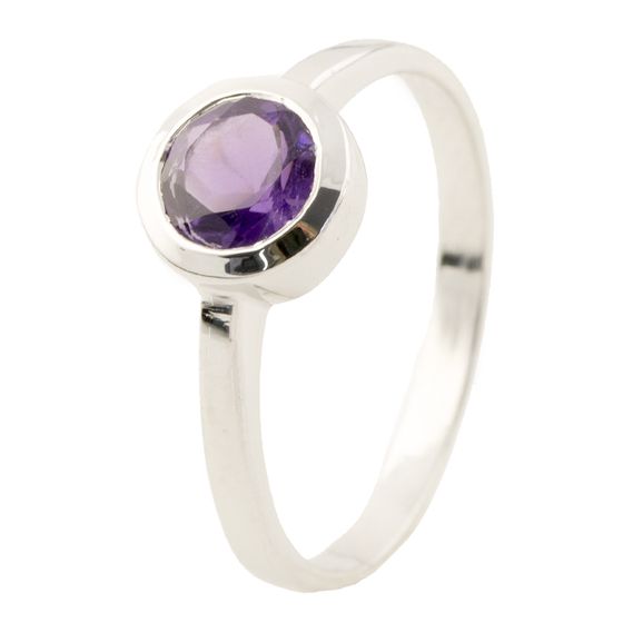 Серебряное кольцо с аметистом 0.775ct