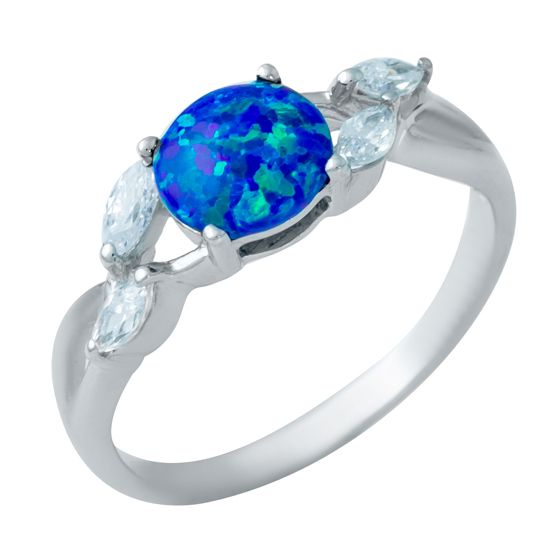 Серебряное кольцо с опалом 0.675ct