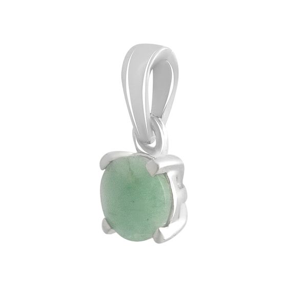 Серебряная подвеска с изумрудом 0.455ct