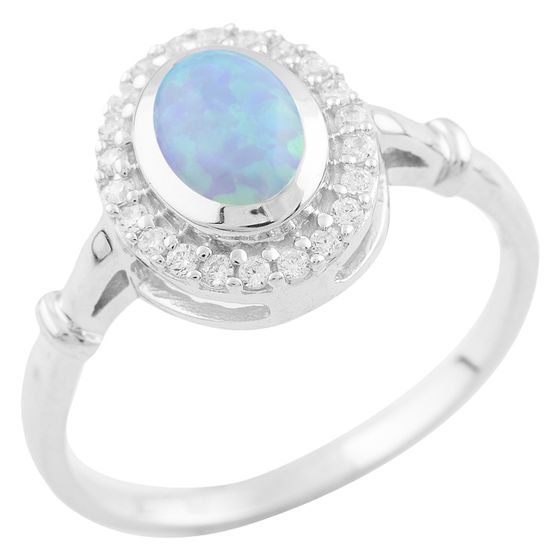Серебряное кольцо с опалом