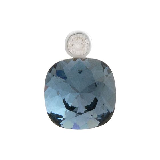 Серебряная подвеска с фианитами