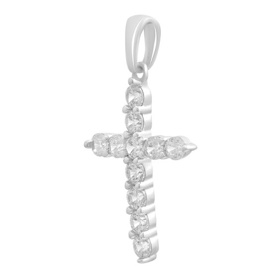 Серебряная подвеска с фианитами 0.44ct