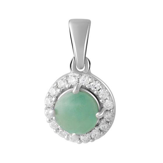 Серебряная подвеска с изумрудом 0.697ct