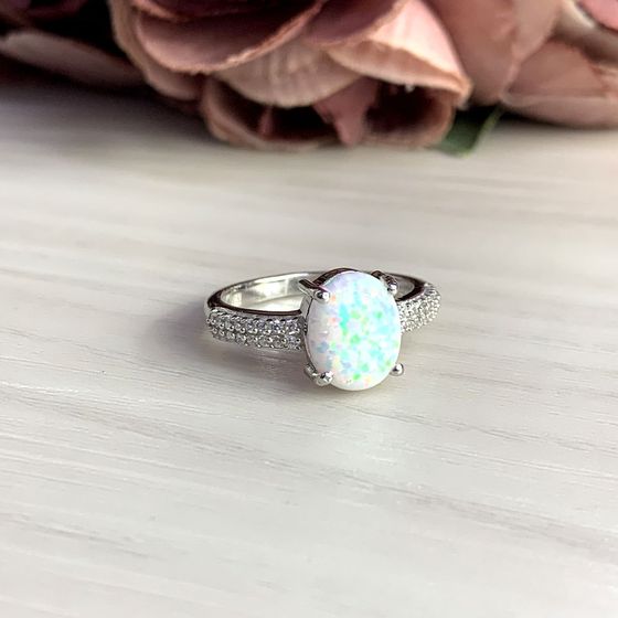 Серебряное кольцо с опалом 1.493ct