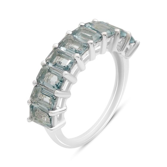 Серебряное кольцо с топазом Лондон Блю 2.525ct