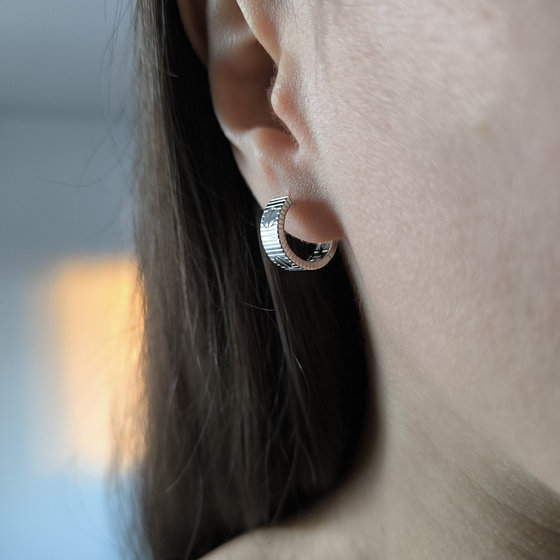 Серебряные серьги без камней