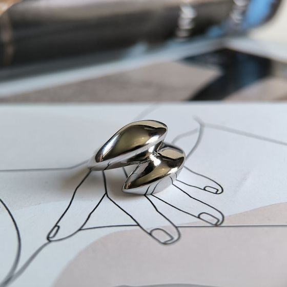 Серебряное кольцо без камней