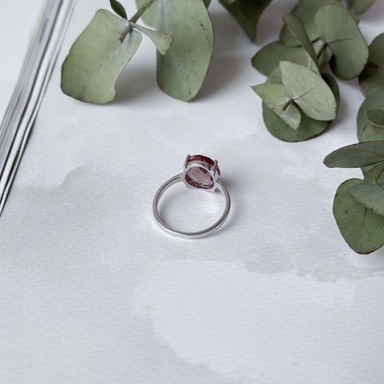 Серебряное кольцо с султанитом 4.663ct