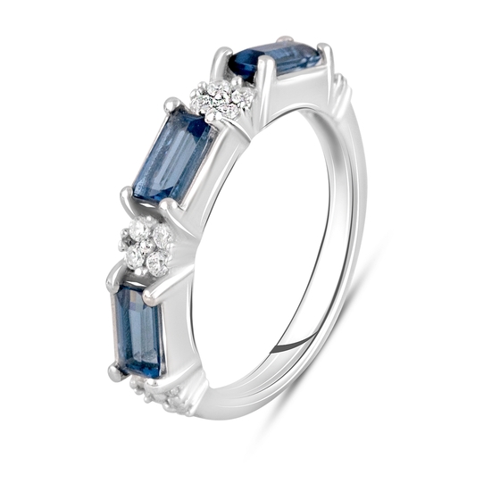 Серебряное кольцо с танзанитом nano 1.3ct