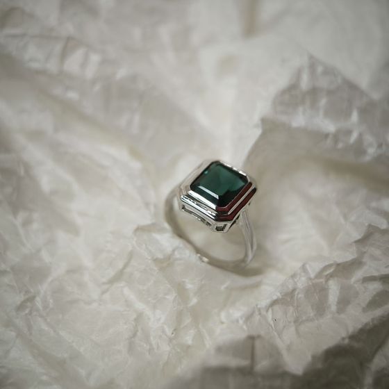 Серебряное кольцо с топазом Лондон Блю 3ct