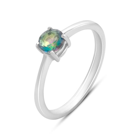 Серебряное кольцо с мистик топазом 0.375ct