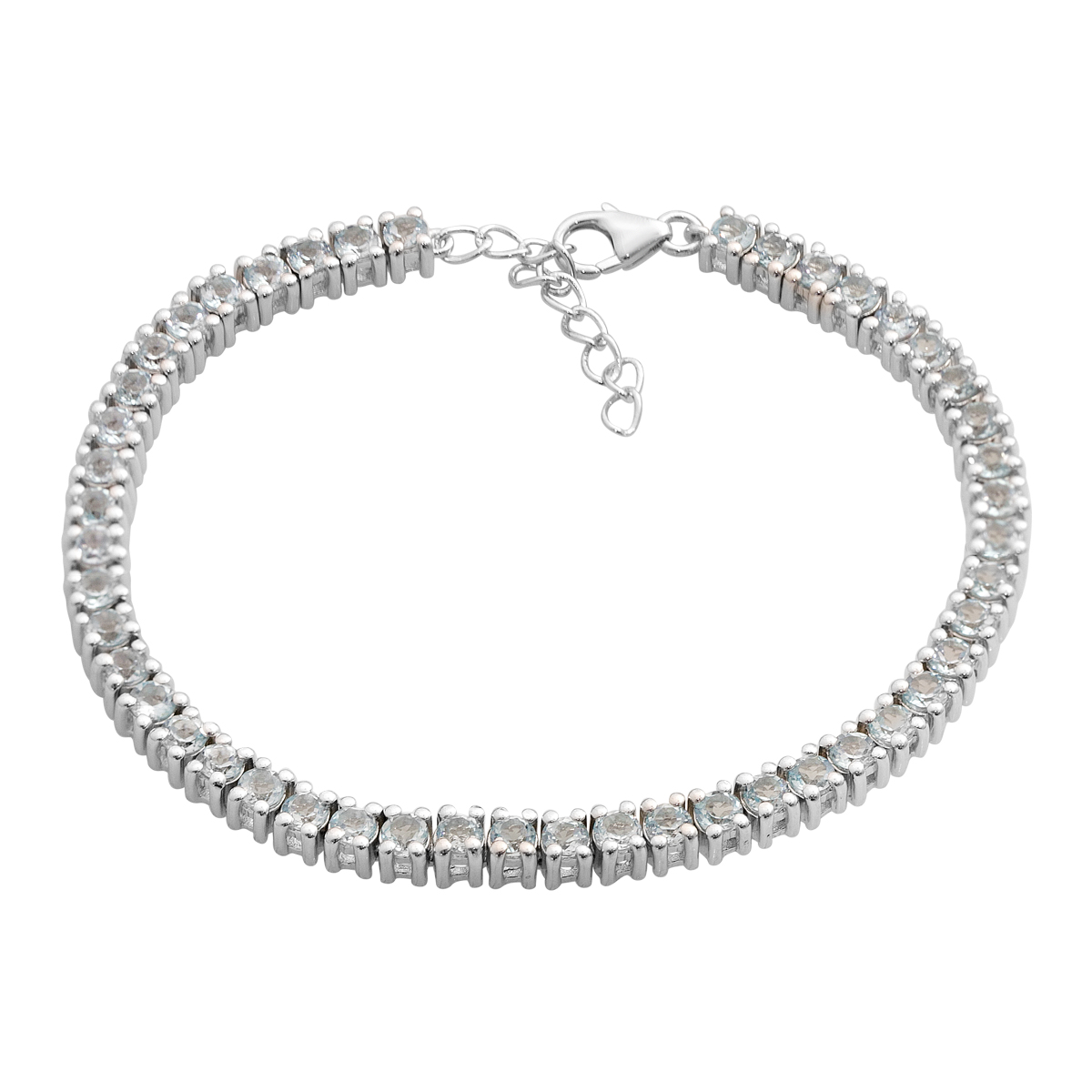 Серебряный браслет с топазом 6.505ct