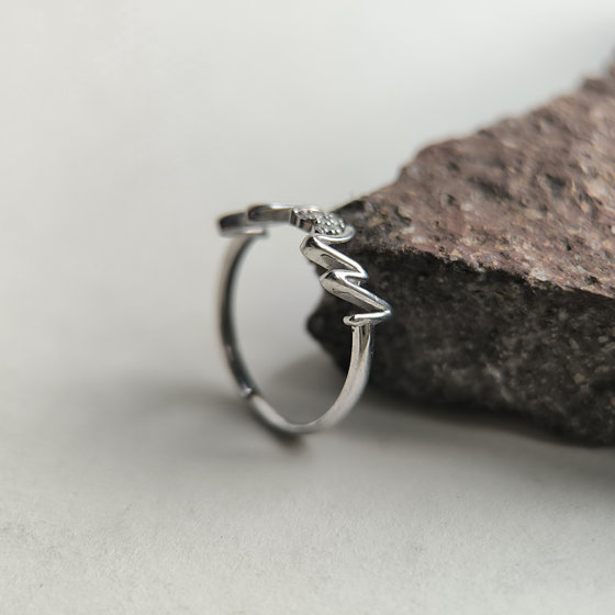 Серебряное кольцо с фианитами