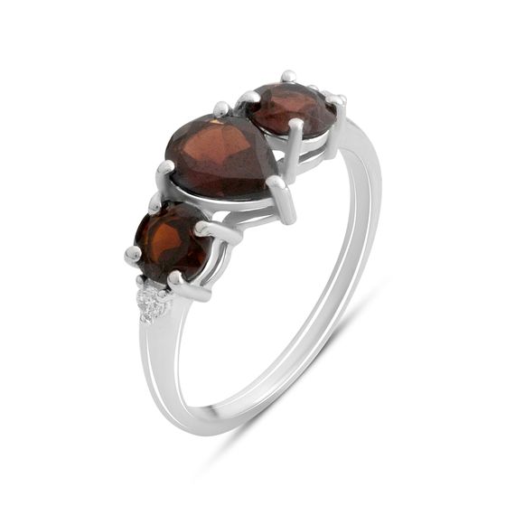Серебряное кольцо с гранатом 2.557ct